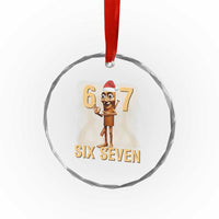 67 Six Seven Italian Brainrot Meme Crystal Glass Ornament Funny Tung Tung Tung Sahur Christmas TS14