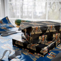 67 Six Seven Italian Brainrot Meme Wrapping Paper Roll Funny Tung Tung Tung Sahur Christmas - Wonder Print Shop