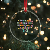 67 Six Seven Meme Crystal Glass Ornament Funny Reading Book Lover TS14