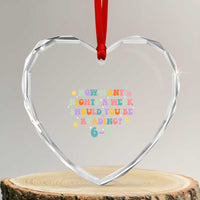 67 Six Seven Meme Heart Crystal Glass Ornament Funny Reading Book Lover - Wonder Print Shop