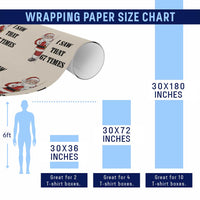 67 Six Seven Santa Christmas Meme Wrapping Paper Roll I Saw That - Wonder Print Shop