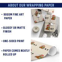 67 Six Seven Wrapping Paper Roll Funny Bigfoot Christmas - Wonder Print Shop