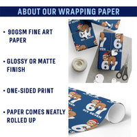 67 Six Seven Wrapping Paper Roll Funny Sloth Christmas - undefined