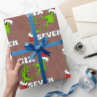 67 Six Seven Xmas Meme Wrapping Paper Roll Funny Elf Hands - Wonder Print Shop
