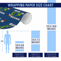 67 Six Seven Xmas Meme Wrapping Paper Roll Funny Elf Hands - Wonder Print Shop