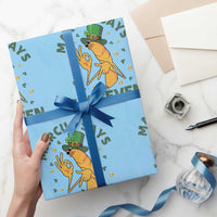 67 St Patricks Day Wrapping Paper Roll Funny Marcus The Worm Say Six Seven Meme