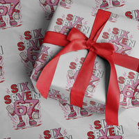 67 Valentines Wrapping Paper Roll Funny Six Seven Brainrot Meme