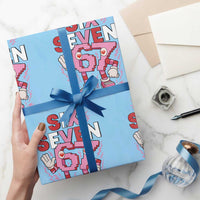 67 Valentines Wrapping Paper Roll Funny Six Seven Brainrot Meme