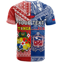 Custom Mate MaA Tonga And Toa Samoa Rugby T Shirt Polynesian Pattern - Wonder Print Shop