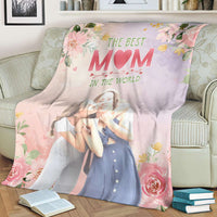 Custom Photo Mother's Day Blanket The Best Mom In The World | Wonder Print Shop