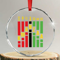 7 Principles Of Kwanzaa African American Crystal Glass Ornament TS09