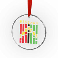 7 Principles Of Kwanzaa African American Crystal Glass Ornament TS09