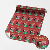 7 Principles Of Kwanzaa Wrapping Paper Roll Nurse Pride African American Heritage Gift - Wonder Print Shop