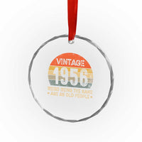 70th Birthday Crystal Glass Ornament Retro 1956 Weird Being The Same Age As Old People