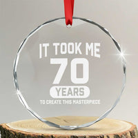 70th Birthday Crystal Glass Ornament To Create This Masterpiece 70 Year Old Gift
