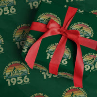 70th Birthday Wrapping Paper Roll Vintage 1956 Limited Edition 70 Year Old Gift
