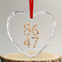 86 47 Seashell Subtle Summer Coastal Graphic Heart Crystal Glass Ornament Viral Beach Walk Political Satire
