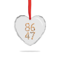 86 47 Seashell Subtle Summer Coastal Graphic Heart Crystal Glass Ornament Viral Beach Walk Political Satire