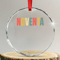 90th Birthday Noventa Crystal Glass Ornament Spanish Mexican 90 Years Old Bday