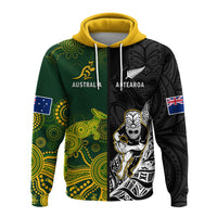 Australia Rugby Mix Aotearoa Rugby Hoodie Wallabies All Black Special Version - Wonder Print Shop