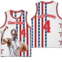 Custom Photo American Stars Basketball Jersey