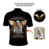 Custom Photo Dad Mom Your Life Was A Blessing Memorial Polo Shirt