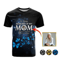 In Memory of Mom Custom Photo Forever in My Heart T shirt