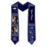 Black Nurse Pride RN 2026 Kente Pattern Custom Class Year Graduation Stole CTM09
