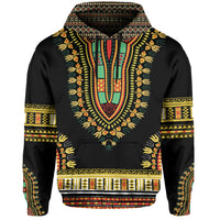 African Hoodie Colorful Dashiki Zip Hoodie - Wonder Print Shop
