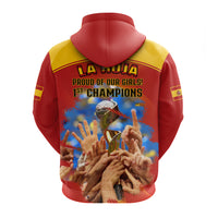 Spain Football Hoodie La Roja 2023 World Cup Champions Proud - Wonder Print Shop