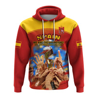 Spain Football Hoodie La Roja 2023 World Cup Champions Proud - Wonder Print Shop