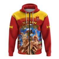 Spain Football Hoodie La Roja 2023 World Cup Champions Proud - Wonder Print Shop