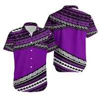 Polynesian Matching Outfits For Couples Combo Dress And Shirt Simple Purple No.2 LT6 - Wonder Print Shop