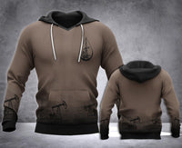 Oil Field Man Amazing Dark Brown Style Hoodie No2 RLT9 - Wonder Print Shop