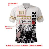Custom Year Anniversary Kentucky Horse Racing Polo Shirt The Run For The Roses