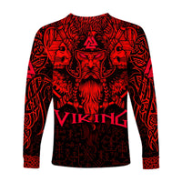 custom-viking-odin-long-sleeve-shirt-celtic-knot-viking-head-with-axes-magical-runes-signs-red-color