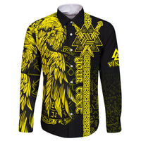 custom-viking-long-sleeve-button-shirt-valknut-raven-symbol-celtic-vegvisir-yellow-color
