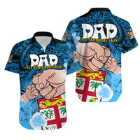 Fiji Matching Couple Outfit Dads Day Couples Long Dress and Hawaiian Shirt Dad Au Lomani Iko - Polynesian Flowers Tribal LT9 LT9 - Wonder Print Shop