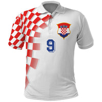 Custom Croatia Football Combo Polo Shirt and Men's Shorts Inspired by Retro Style LT03