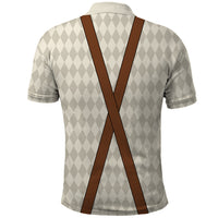 Lederhosen Costume Combo Polo Shirt and Men's Shorts Simple Style LT03