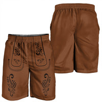 Lederhosen Costume Combo Polo Shirt and Men's Shorts Caro Pattern LT03
