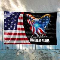Premium Cool One Nation Under God Ver 2 America Patriotic US Grommet Flag