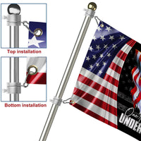 Premium Cool One Nation Under God Ver 2 America Patriotic US Grommet Flag