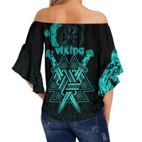 custom-viking-off-shoulder-waist-wrap-top-valknut-raven-symbol-celtic-vegvisir-cyan-color