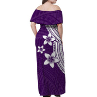 Polynesian Combo Dress And Shirt With Plumeria Flower Purple LT6 - Wonder Print Shop