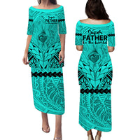 polynesian-fathers-day-gift-for-dad-puletasi-dress-super-father-in-the-world-turquoise-polynesian-pattern