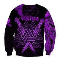 custom-viking-sweatshirt-valknut-raven-symbol-celtic-vegvisir-purple-color