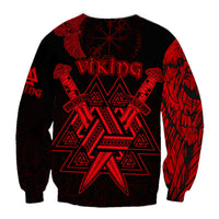 custom-viking-sweatshirt-valknut-raven-symbol-celtic-vegvisir-red-color
