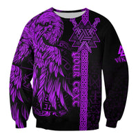 custom-viking-sweatshirt-valknut-raven-symbol-celtic-vegvisir-purple-color