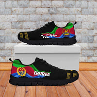 Eritrea Independence Day Sneakers Ethnic African Pattern - Black LT7